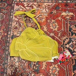 Farm Rio x Anthropologie Flower Bikini Top XSmall - New with tags